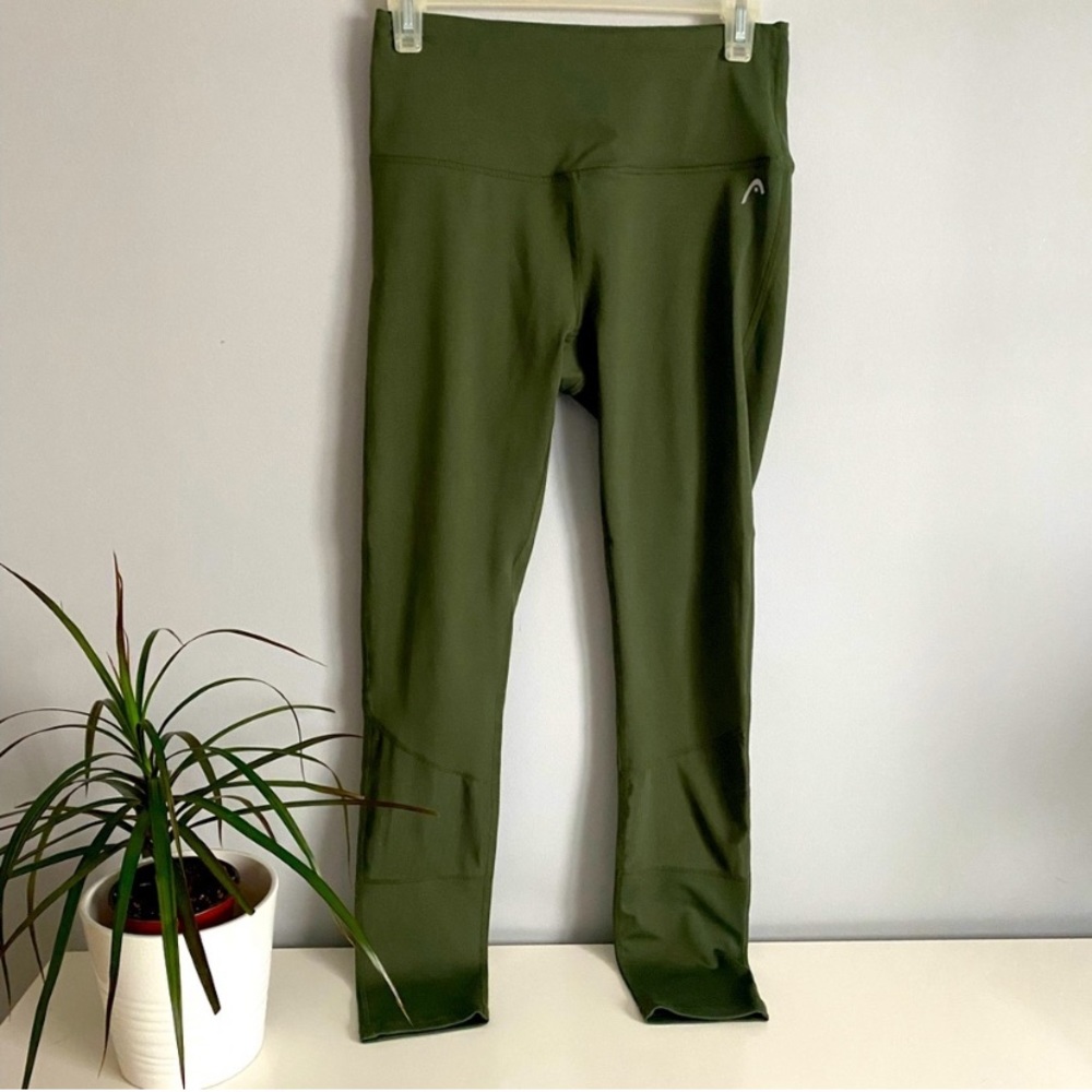 Head athletic leggings with mesh detail